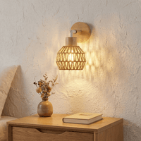 White Rattan Window Shade