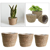Flower Natural Rattan Planter