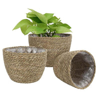 Flower Natural Rattan Planter