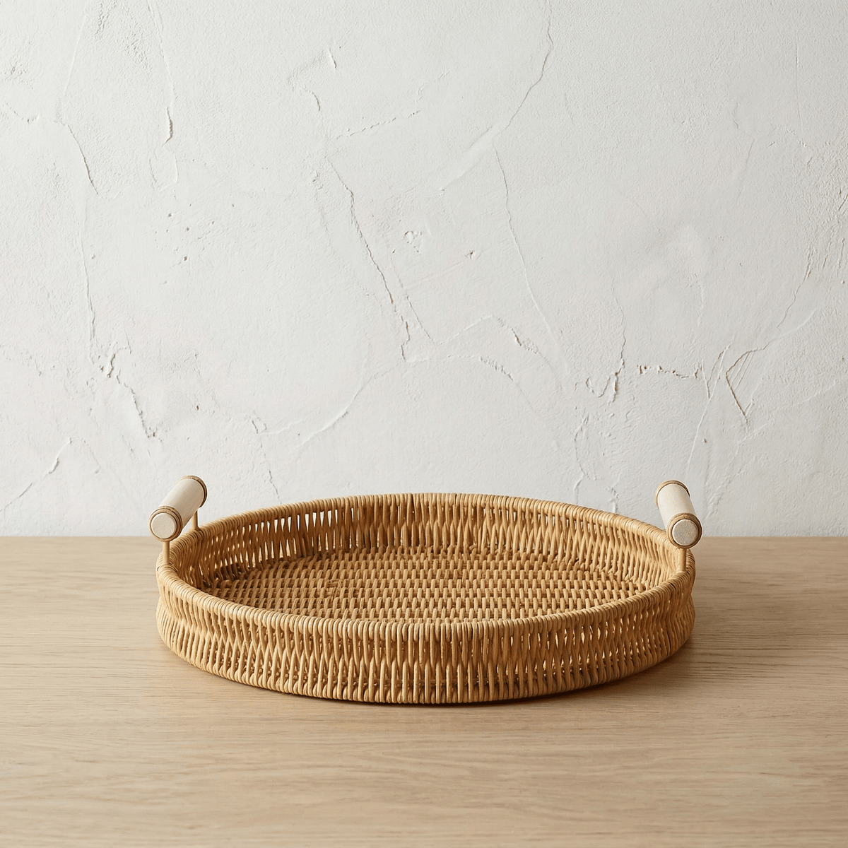 Oval Rattan Tray