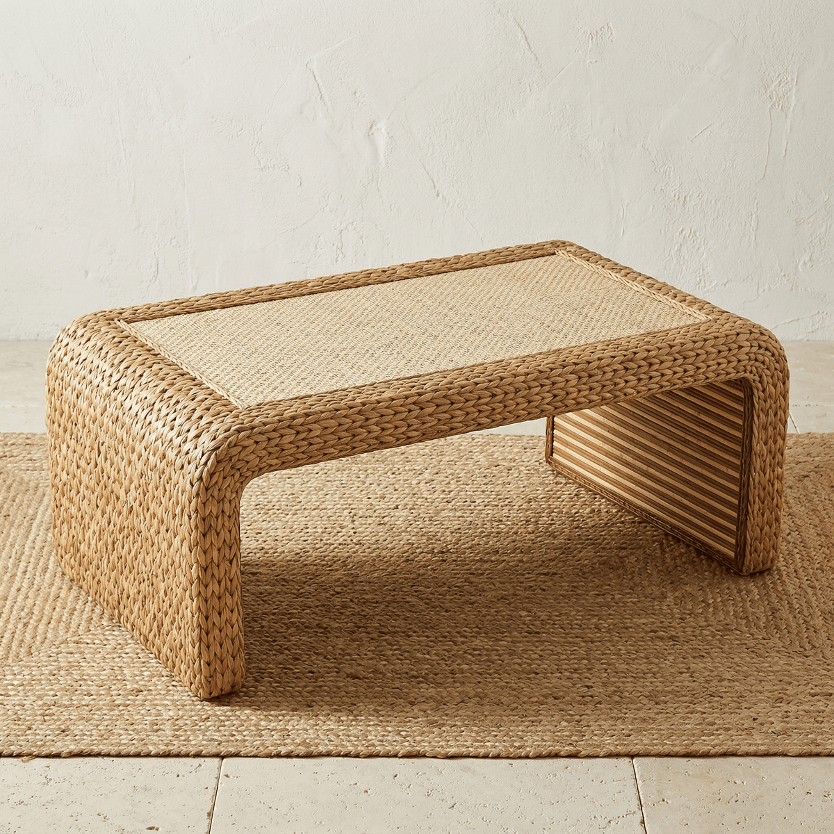 Round Rattan Coffee Table