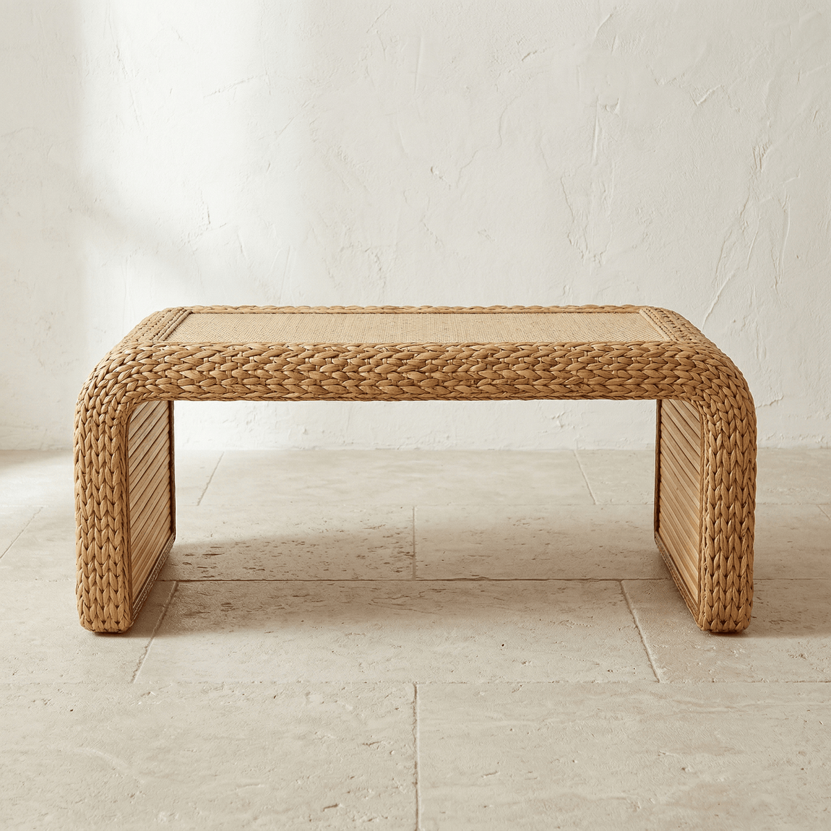 Round Rattan Coffee Table