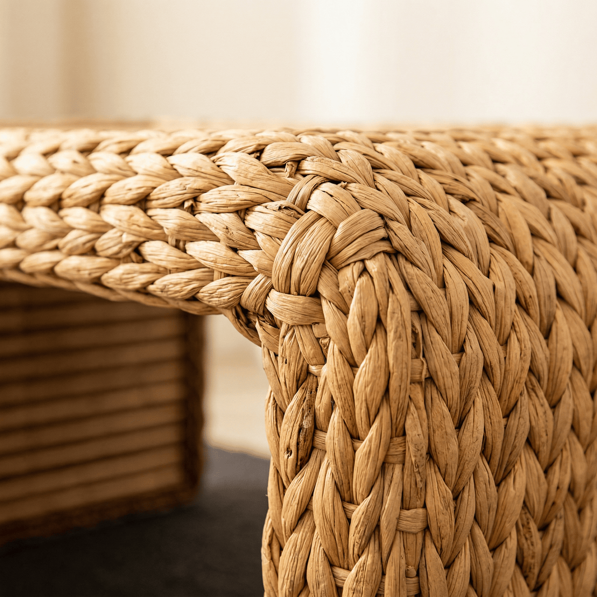 Round Rattan Coffee Table